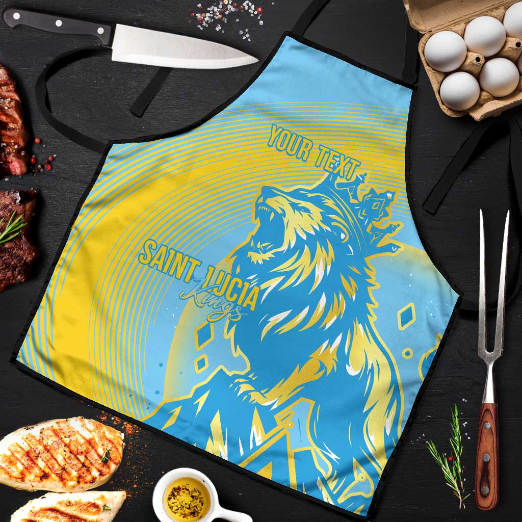 Saint Lucia Cricket Personalized Apron The Roaring King - Wonder Print Shop