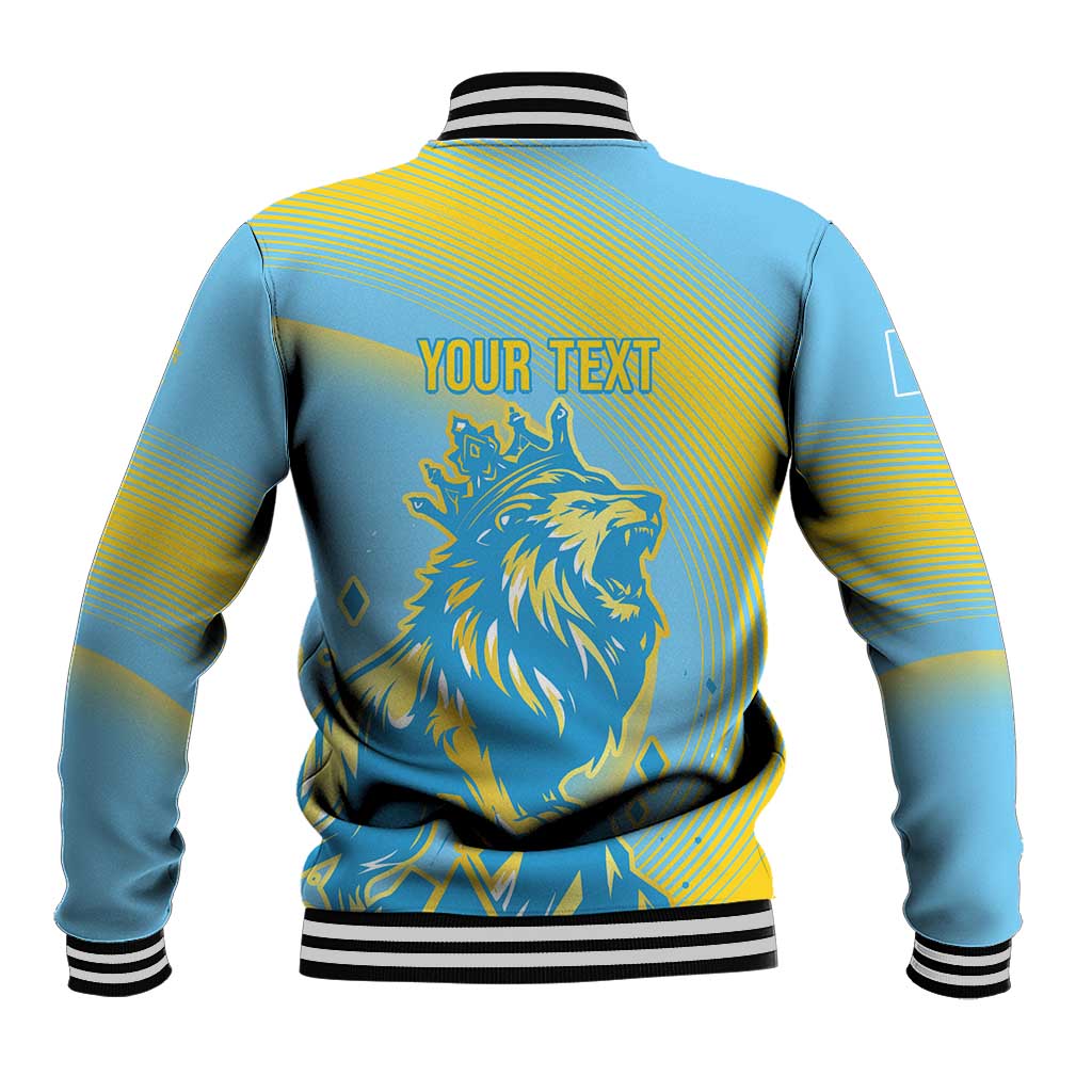 Saint Lucia Cricket Personalized Baseball Jacket The Roaring King - Wonder Print Shop