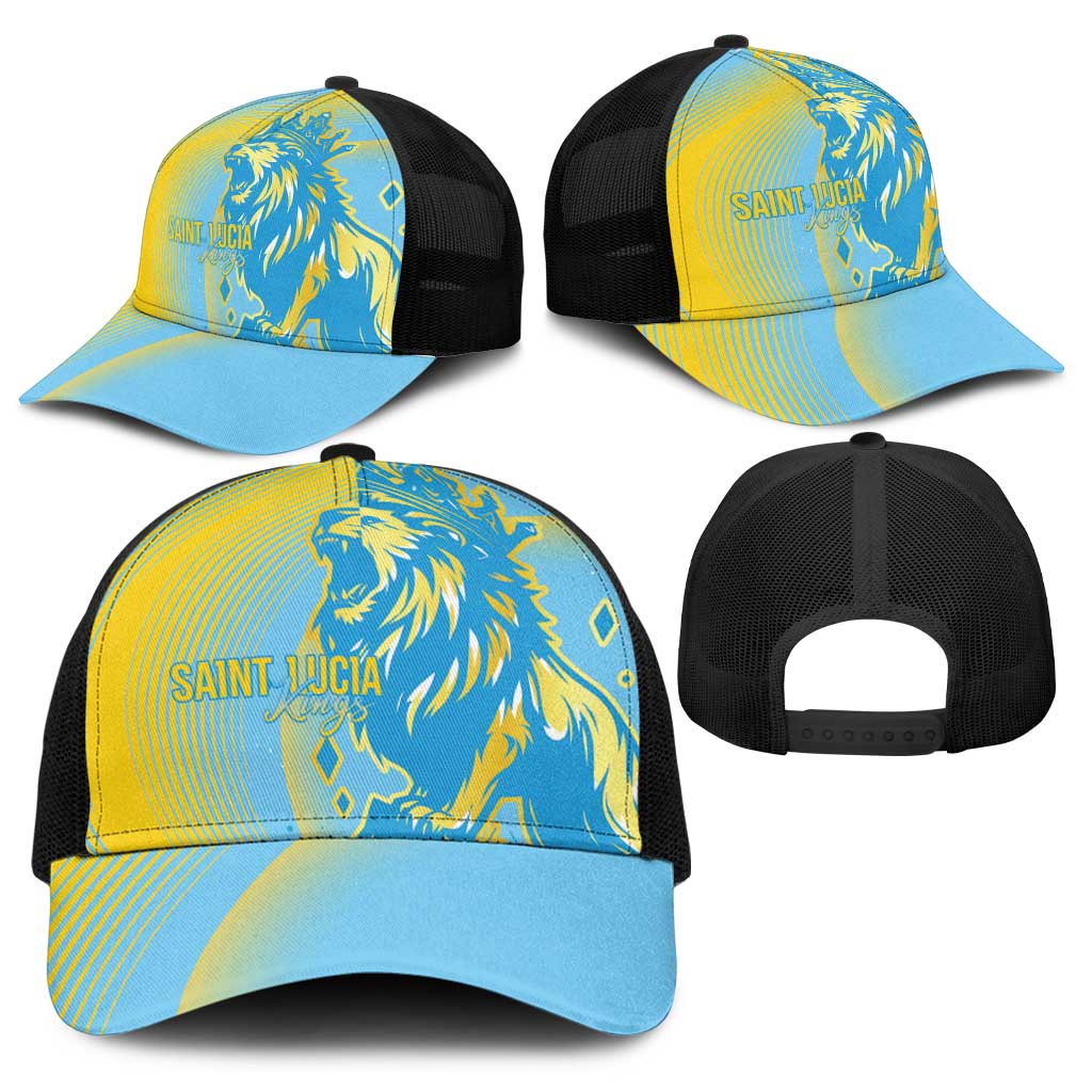Saint Lucia Cricket Baseball Net Cap The Roaring King - Wonder Print Shop