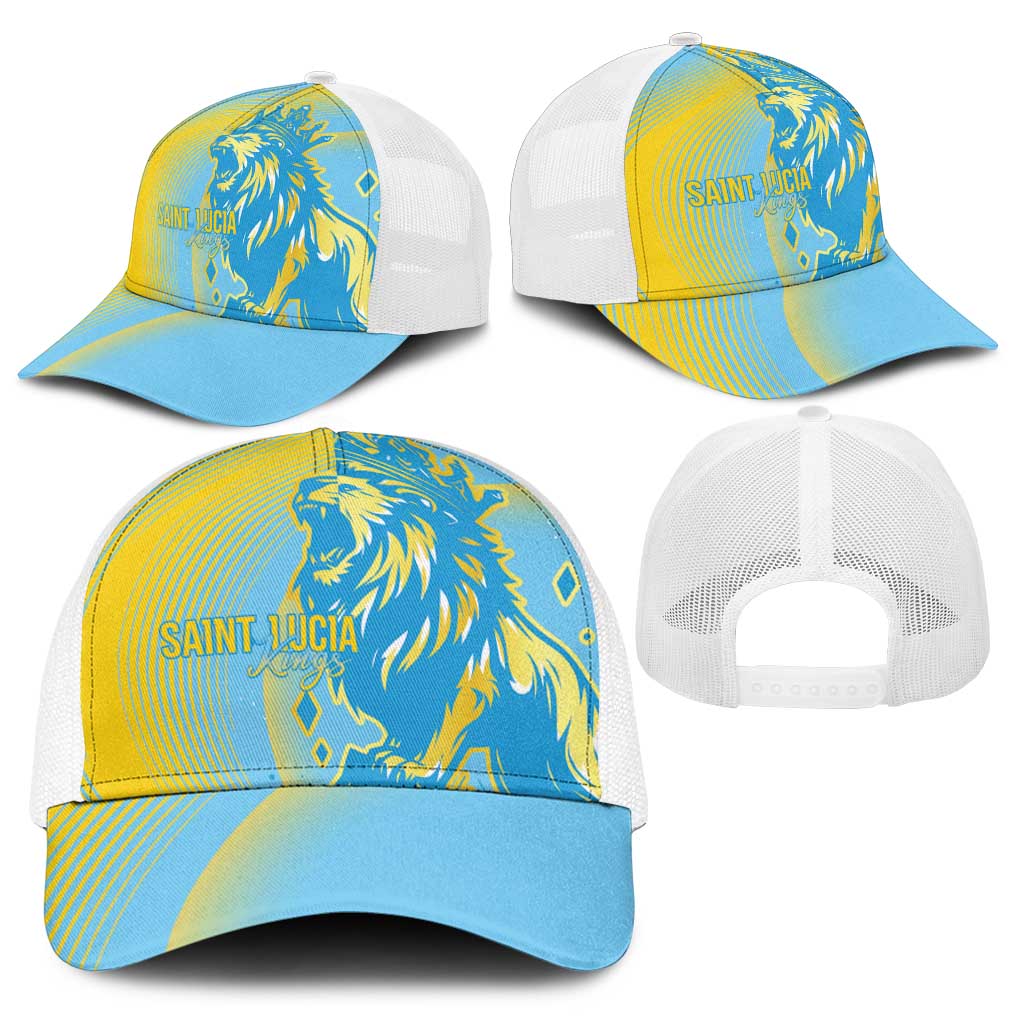 Saint Lucia Cricket Baseball Net Cap The Roaring King - Wonder Print Shop
