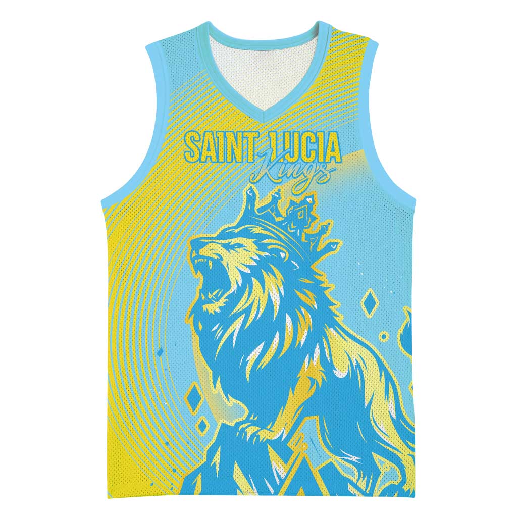 Saint Lucia Cricket Personalized Basketball Jersey The Roaring King - Wonder Print Shop