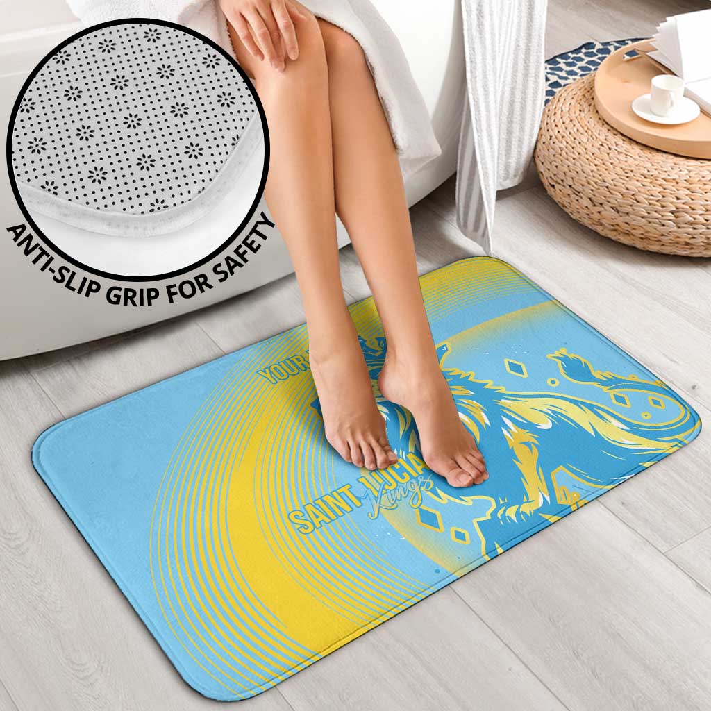 Saint Lucia Cricket Personalized Bathroom Set The Roaring King - Wonder Print Shop