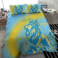 Saint Lucia Cricket Personalized Bedding Set The Roaring King - Wonder Print Shop