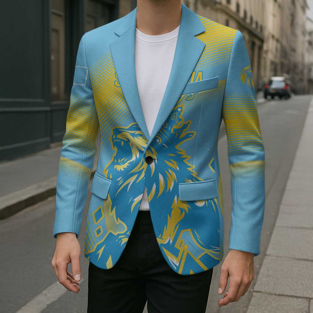 Saint Lucia Cricket Personalized Blazer The Roaring King - Wonder Print Shop