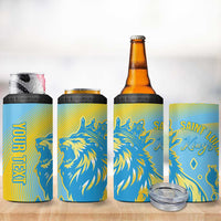 Saint Lucia Cricket Personalized 4 in 1 Can Cooler Tumbler The Roaring King - Wonder Print Shop