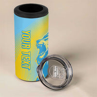 Saint Lucia Cricket Personalized 4 in 1 Can Cooler Tumbler The Roaring King - Wonder Print Shop