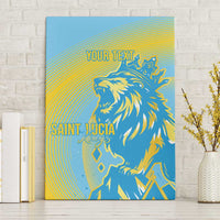 Saint Lucia Cricket Personalized Canvas Wall Art The Roaring King - Wonder Print Shop