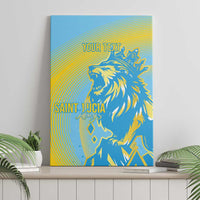 Saint Lucia Cricket Personalized Canvas Wall Art The Roaring King - Wonder Print Shop