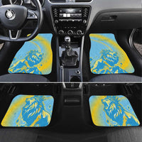 Saint Lucia Cricket Personalized Car Mats The Roaring King - Wonder Print Shop