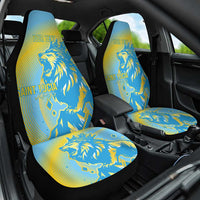 Saint Lucia Cricket Personalized Car Seat Cover The Roaring King - Wonder Print Shop