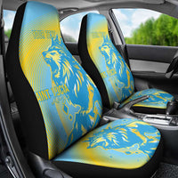 Saint Lucia Cricket Personalized Car Seat Cover The Roaring King - Wonder Print Shop