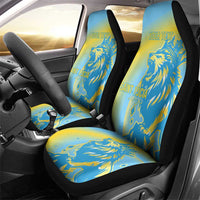 Saint Lucia Cricket Personalized Car Seat Cover The Roaring King - Wonder Print Shop