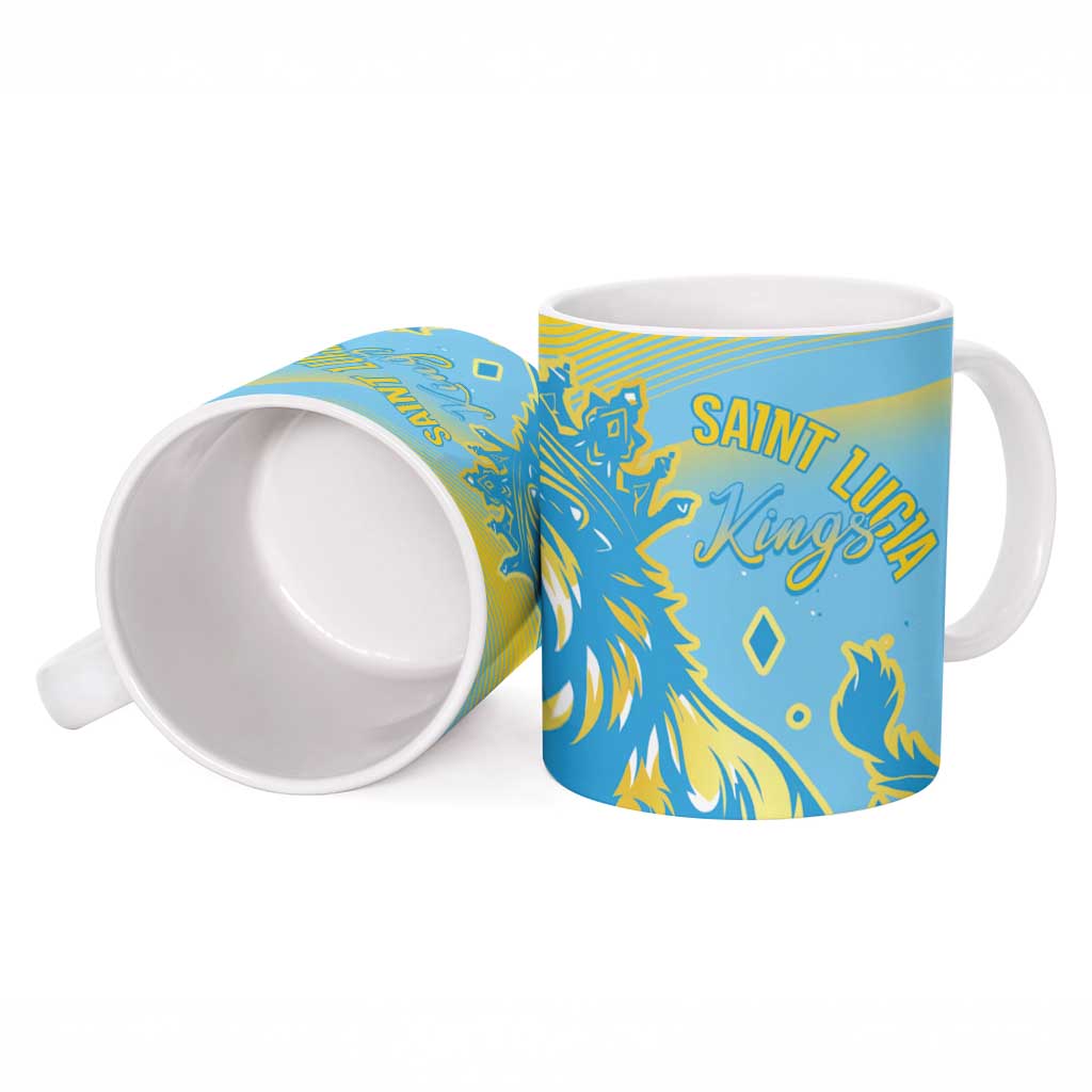 Saint Lucia Cricket Personalized Ceramic Mug The Roaring King - Wonder Print Shop