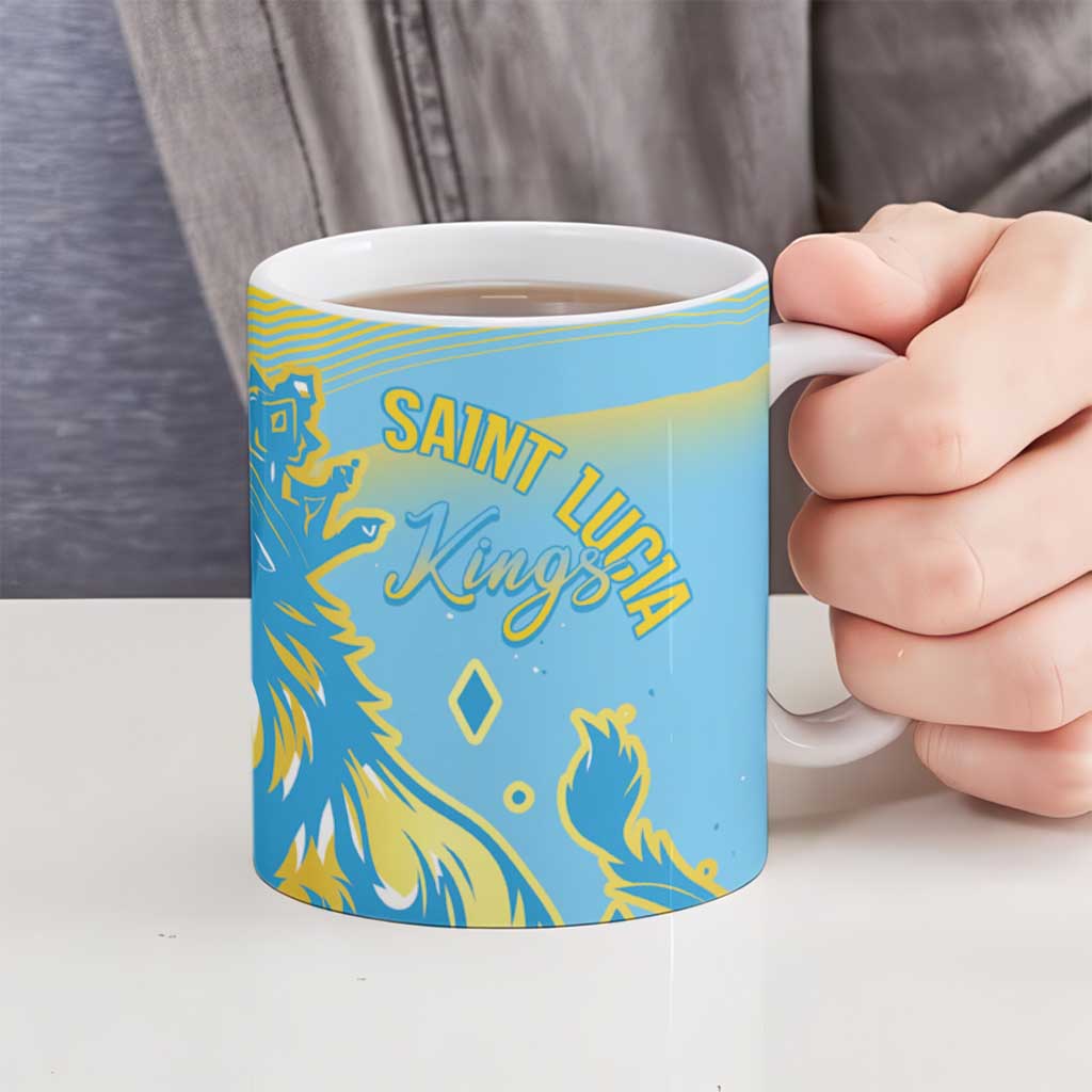 Saint Lucia Cricket Personalized Ceramic Mug The Roaring King - Wonder Print Shop