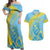 Saint Lucia Cricket Personalized Couples Matching Off Shoulder Maxi Dress and Hawaiian Shirt The Roaring King - Wonder Print Shop