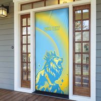 Saint Lucia Cricket Personalized Door Cover The Roaring King - Wonder Print Shop