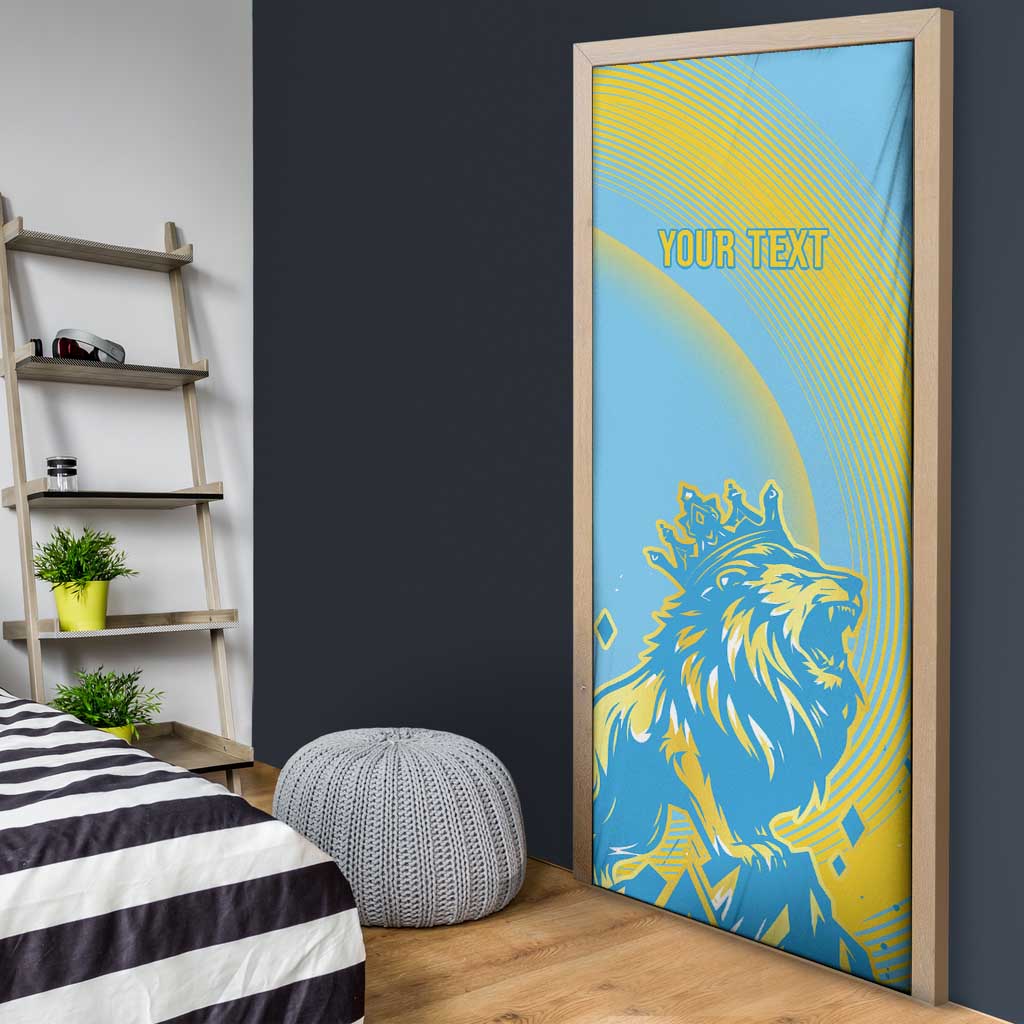 Saint Lucia Cricket Personalized Door Cover The Roaring King - Wonder Print Shop