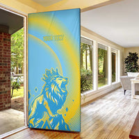 Saint Lucia Cricket Personalized Door Cover The Roaring King - Wonder Print Shop