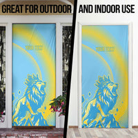 Saint Lucia Cricket Personalized Door Cover The Roaring King - Wonder Print Shop
