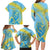 Saint Lucia Cricket Personalized Family Matching Long Sleeve Bodycon Dress and Hawaiian Shirt The Roaring King - Wonder Print Shop