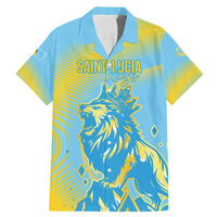Saint Lucia Cricket Personalized Family Matching Mermaid Dress and Hawaiian Shirt The Roaring King - Wonder Print Shop