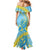 Saint Lucia Cricket Personalized Family Matching Mermaid Dress and Hawaiian Shirt The Roaring King - Wonder Print Shop