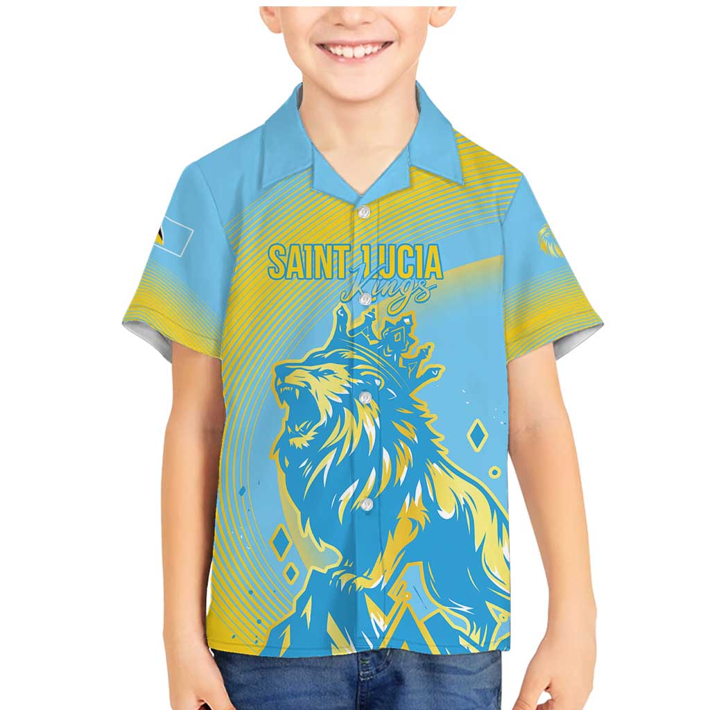 Saint Lucia Cricket Personalized Family Matching Mermaid Dress and Hawaiian Shirt The Roaring King - Wonder Print Shop