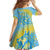 Saint Lucia Cricket Personalized Family Matching Off The Shoulder Long Sleeve Dress and Hawaiian Shirt The Roaring King - Wonder Print Shop
