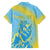 Saint Lucia Cricket Personalized Family Matching Off The Shoulder Long Sleeve Dress and Hawaiian Shirt The Roaring King - Wonder Print Shop