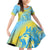Saint Lucia Cricket Personalized Family Matching Off Shoulder Short Dress and Hawaiian Shirt The Roaring King - Wonder Print Shop