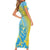 Saint Lucia Cricket Personalized Family Matching Short Sleeve Bodycon Dress and Hawaiian Shirt The Roaring King - Wonder Print Shop