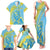 Saint Lucia Cricket Personalized Family Matching Tank Maxi Dress and Hawaiian Shirt The Roaring King - Wonder Print Shop