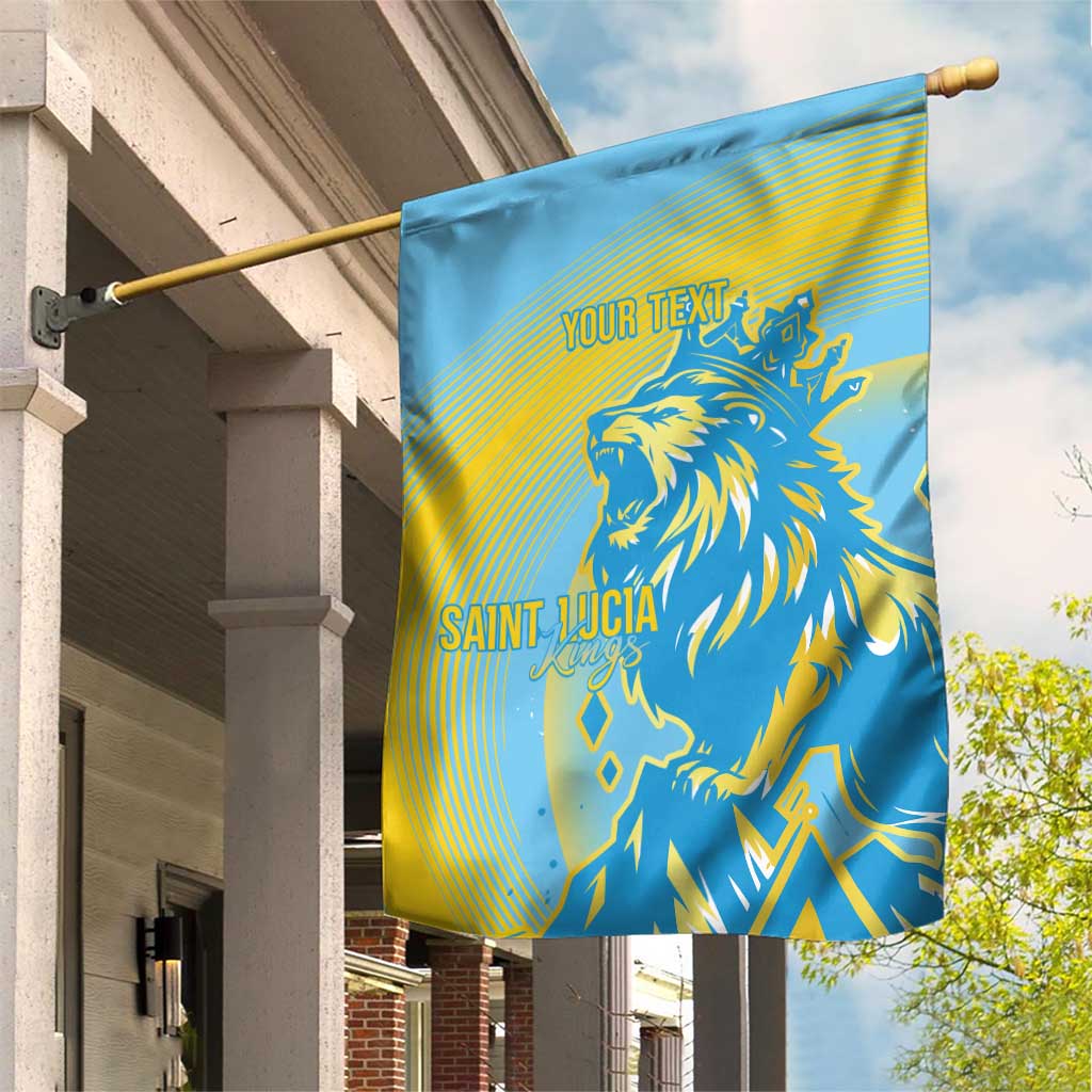 Saint Lucia Cricket Personalized Garden Flag The Roaring King - Wonder Print Shop