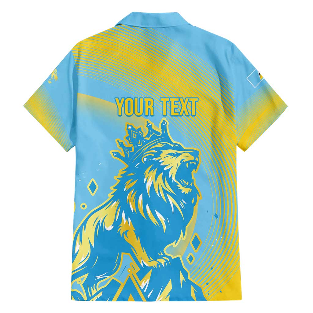 Saint Lucia Cricket Personalized Hawaiian Shirt The Roaring King - Wonder Print Shop