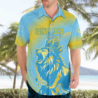 Saint Lucia Cricket Personalized Hawaiian Shirt The Roaring King - Wonder Print Shop
