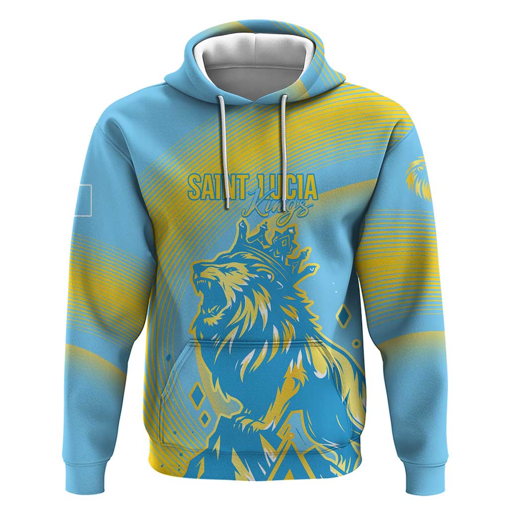 Saint Lucia Cricket Personalized Hoodie The Roaring King - Wonder Print Shop
