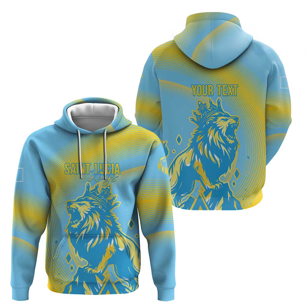 Saint Lucia Cricket Personalized Hoodie The Roaring King - Wonder Print Shop