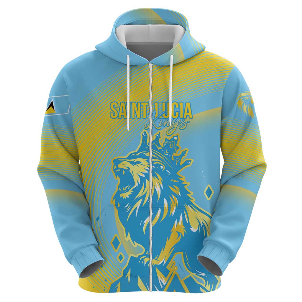 Saint Lucia Cricket Personalized Hoodie The Roaring King - Wonder Print Shop