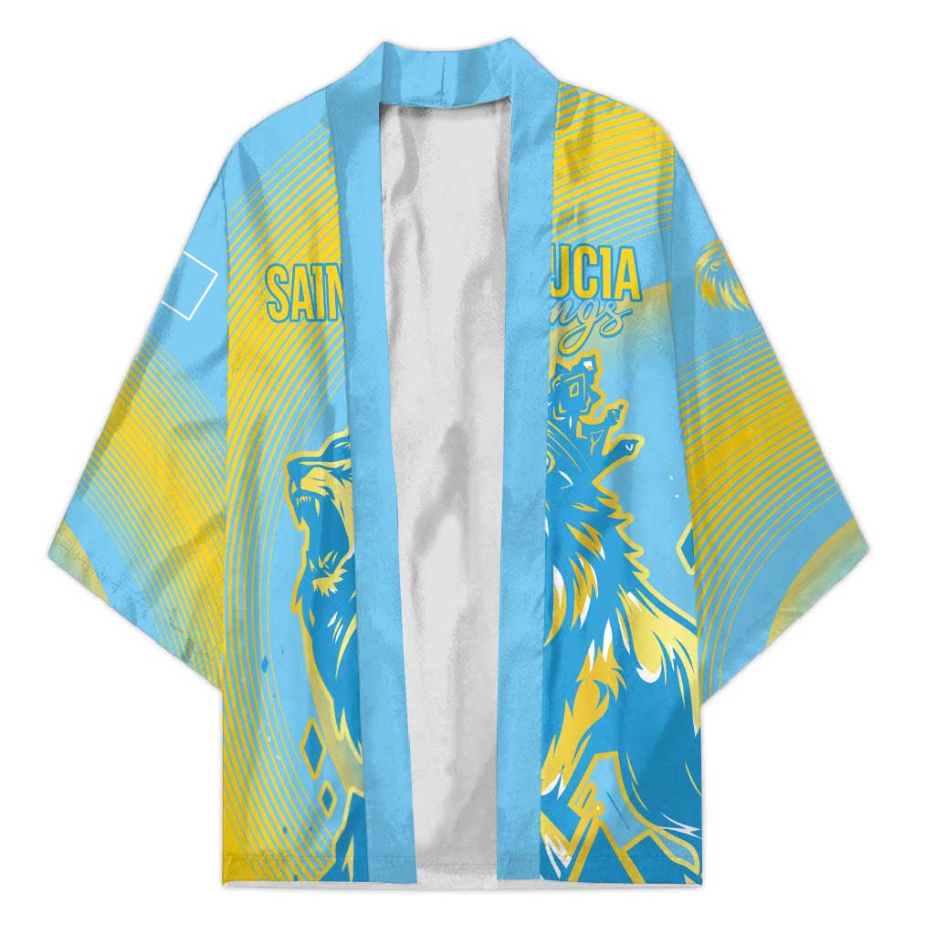 Saint Lucia Cricket Personalized Kimono The Roaring King - Wonder Print Shop