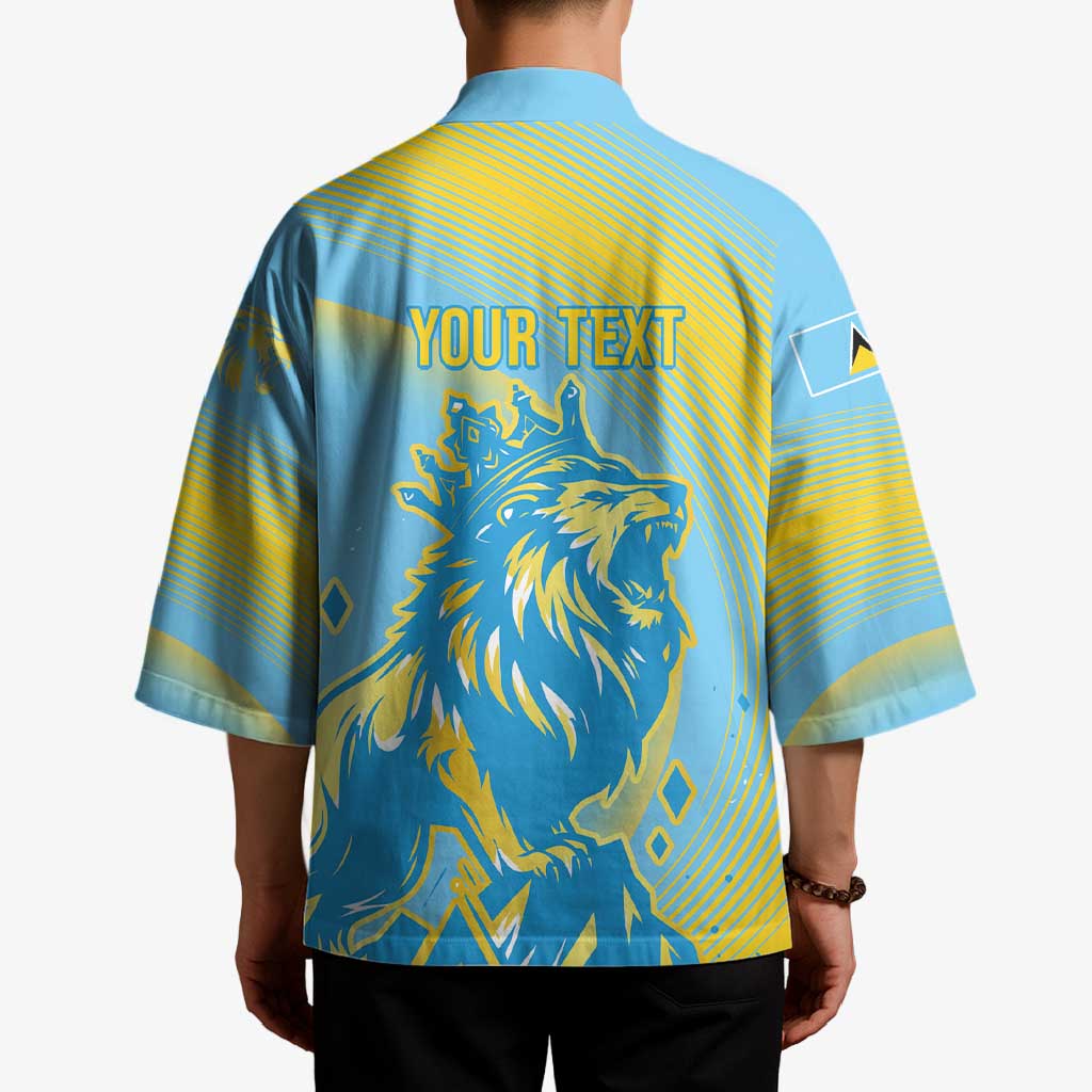 Saint Lucia Cricket Personalized Kimono The Roaring King - Wonder Print Shop