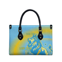 Saint Lucia Cricket Personalized Leather Bag The Roaring King - Wonder Print Shop