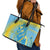 Saint Lucia Cricket Personalized Leather Tote Bag The Roaring King - Wonder Print Shop