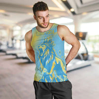 Saint Lucia Cricket Personalized Men Tank Top The Roaring King - Wonder Print Shop