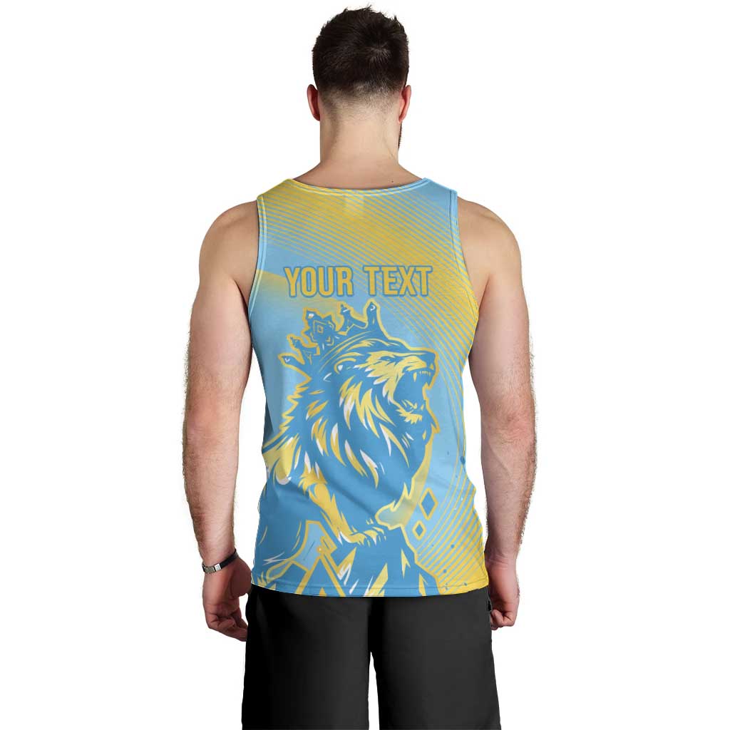 Saint Lucia Cricket Personalized Men Tank Top The Roaring King - Wonder Print Shop