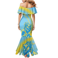 Saint Lucia Cricket Personalized Mermaid Dress The Roaring King - Wonder Print Shop