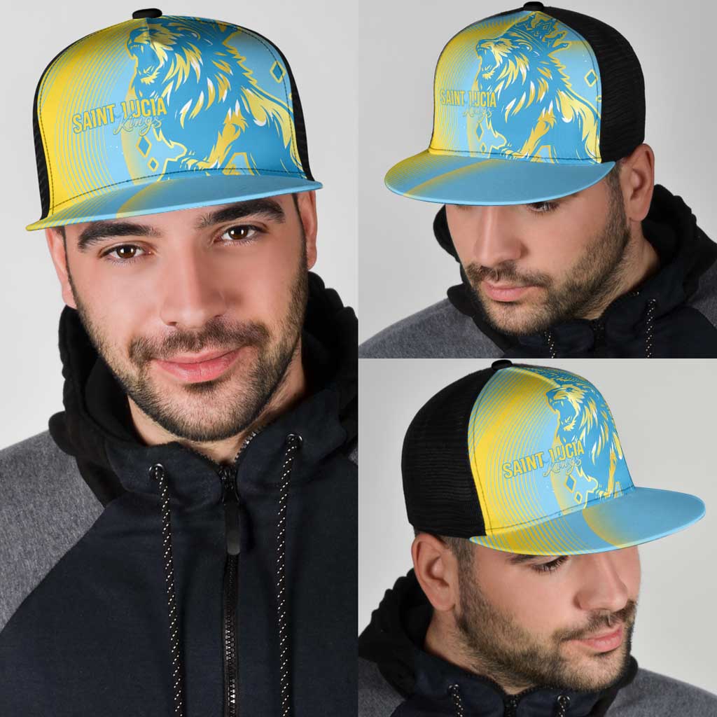 Saint Lucia Cricket Mesh Trucker Cap The Roaring King - Wonder Print Shop