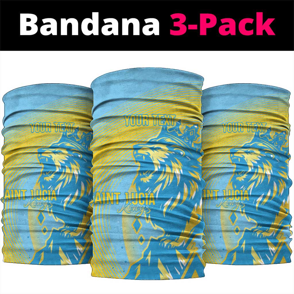 Saint Lucia Cricket Personalized Neck Gaiter The Roaring King - Wonder Print Shop