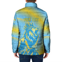 Saint Lucia Cricket Personalized Padded Jacket The Roaring King - Wonder Print Shop