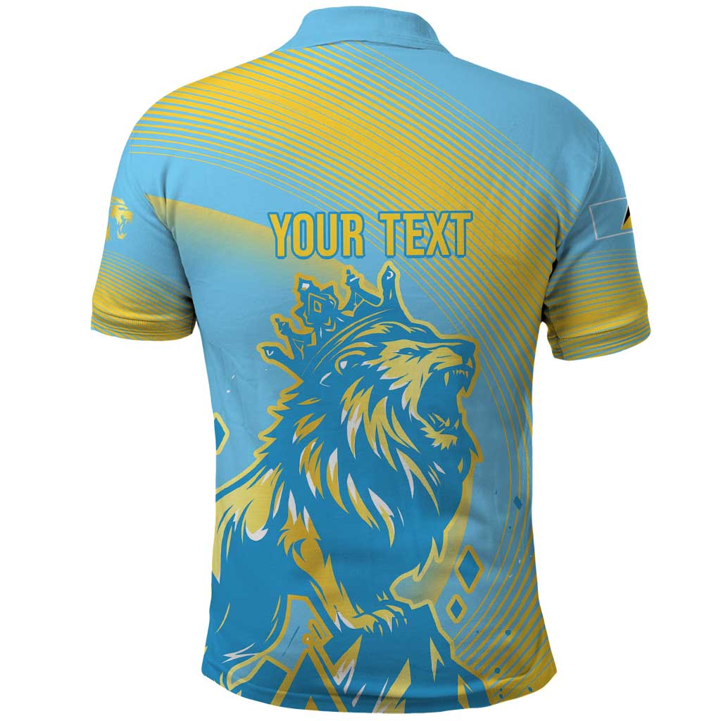 Saint Lucia Cricket Personalized Polo Shirt The Roaring King - Wonder Print Shop