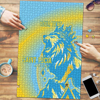 Saint Lucia Cricket Personalized Puzzle The Roaring King - Wonder Print Shop